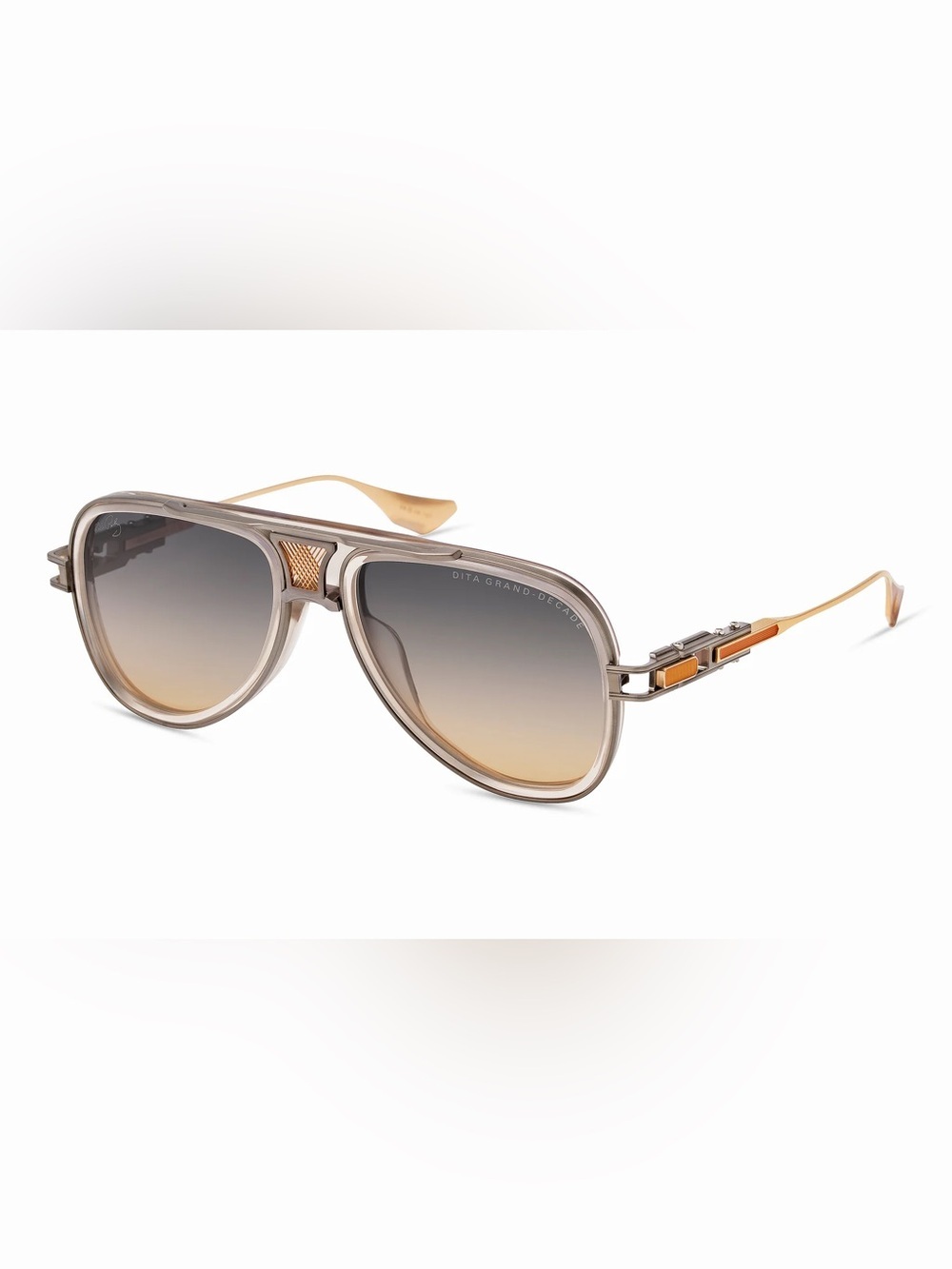 DITA EYEWEAR GRAND-DECADE X ELVIS PRESLEY Khaki Crystal Antique Silver